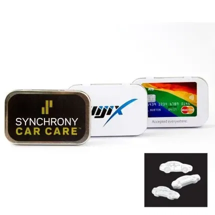 Rectangular Tin with Bone Shaped Mints — view 5