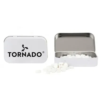 Rectangular Tin with Bone Shaped Mints — view 6