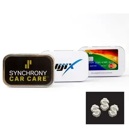 Rectangular Tin with Bone Shaped Mints — view 7