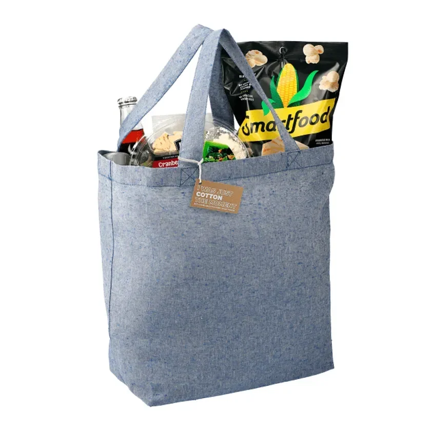 Recycled 5oz Cotton Twill Grocery Tote — view 4