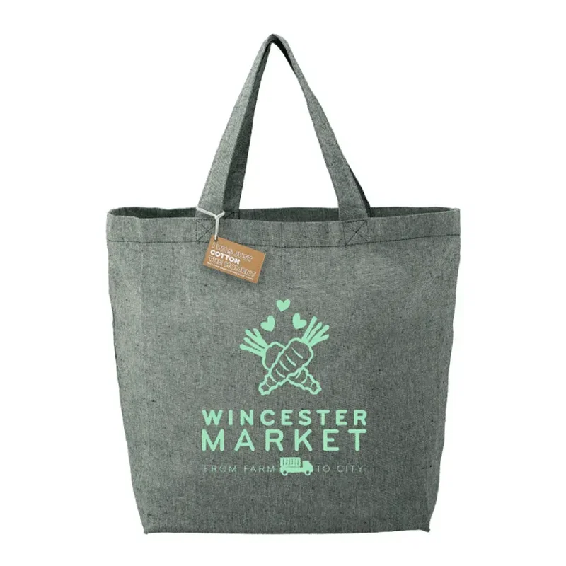 Recycled 5oz Cotton Twill Grocery Tote — view 5