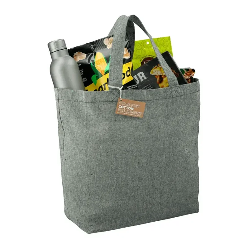Recycled 5oz Cotton Twill Grocery Tote — view 6
