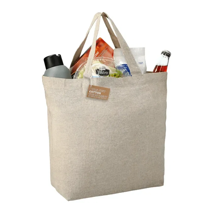 Recycled 5oz Cotton Twill Grocery Tote — view 2
