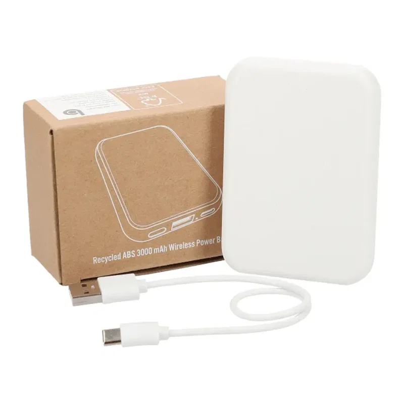 Recycled ABS 3000 mAh Wireless Power Bank — view 7