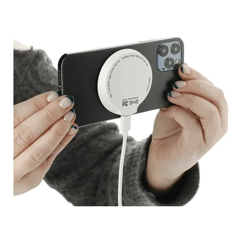 Custom MagClick™ Wireless Charging Pad - Recycled ABS — view 2