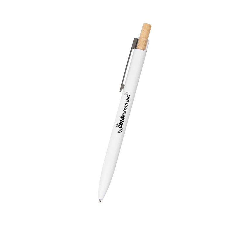 Recycled Aluminum Pen With Bamboo Plunger — view 7