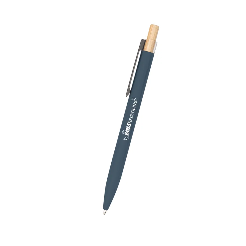Recycled Aluminum Pen With Bamboo Plunger — view 8