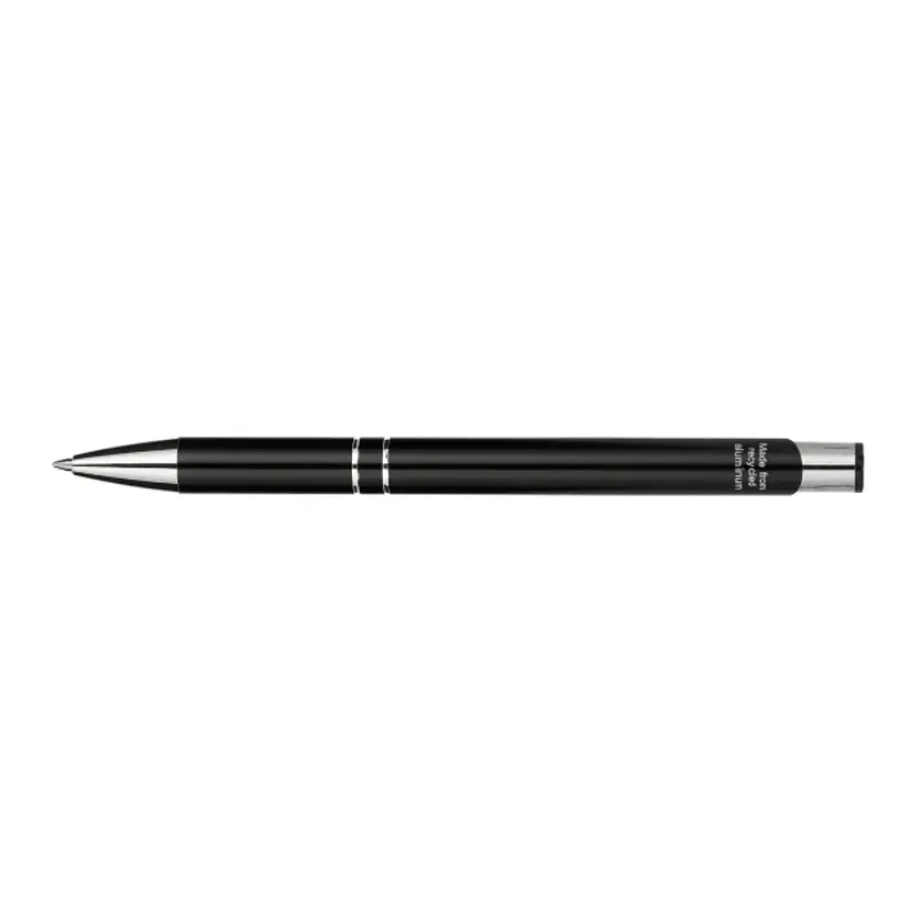 Custom Recycled Aluminum Richmont Gel Ballpoint - Black Ink — view 3