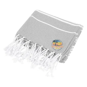 Recycled Beach Blanket With Tassel Fringe