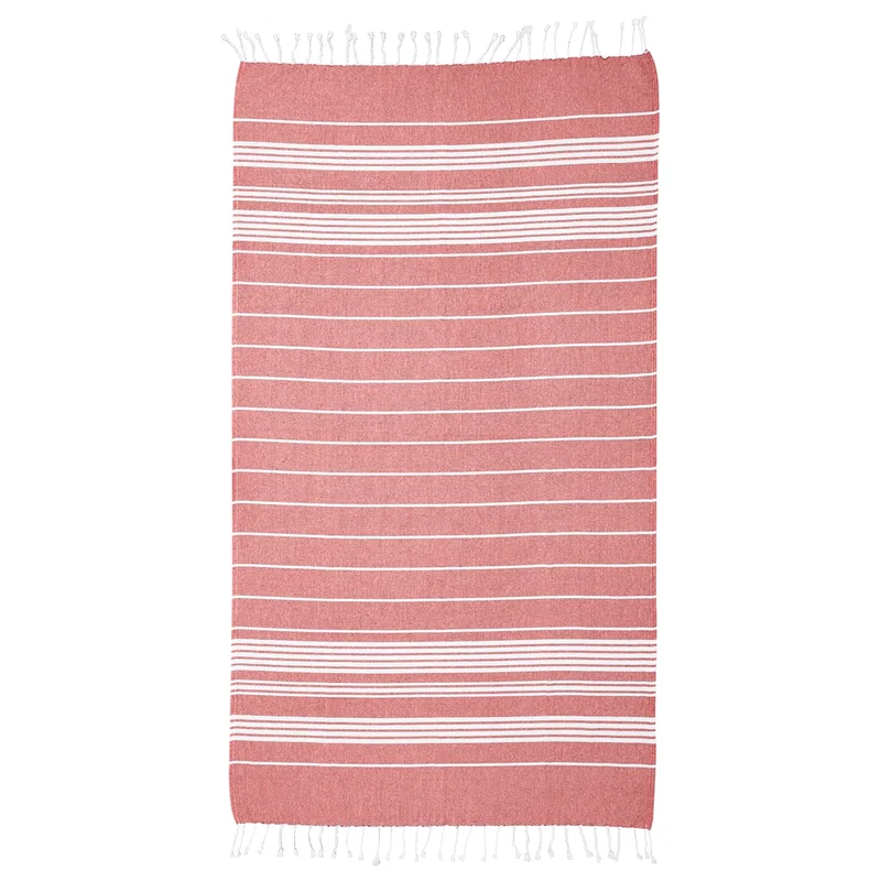 Recycled Beach Blanket With Tassel Fringe — view 7