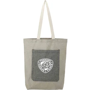 Eco-friendly Recycled Cotton Tote with Pocket