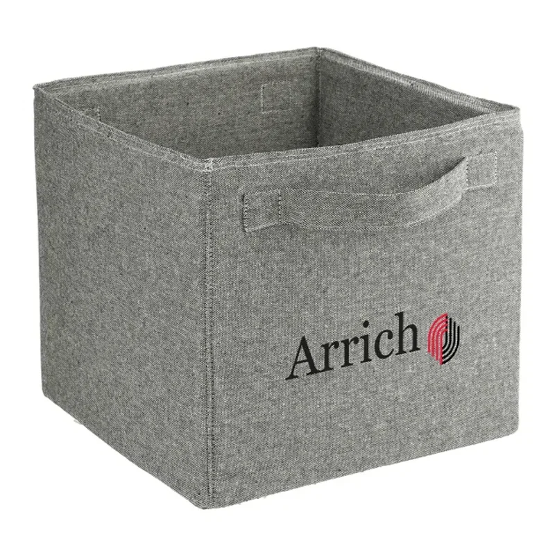 Custom EcoSmart® Recycled Cotton Storage Cube — view 10