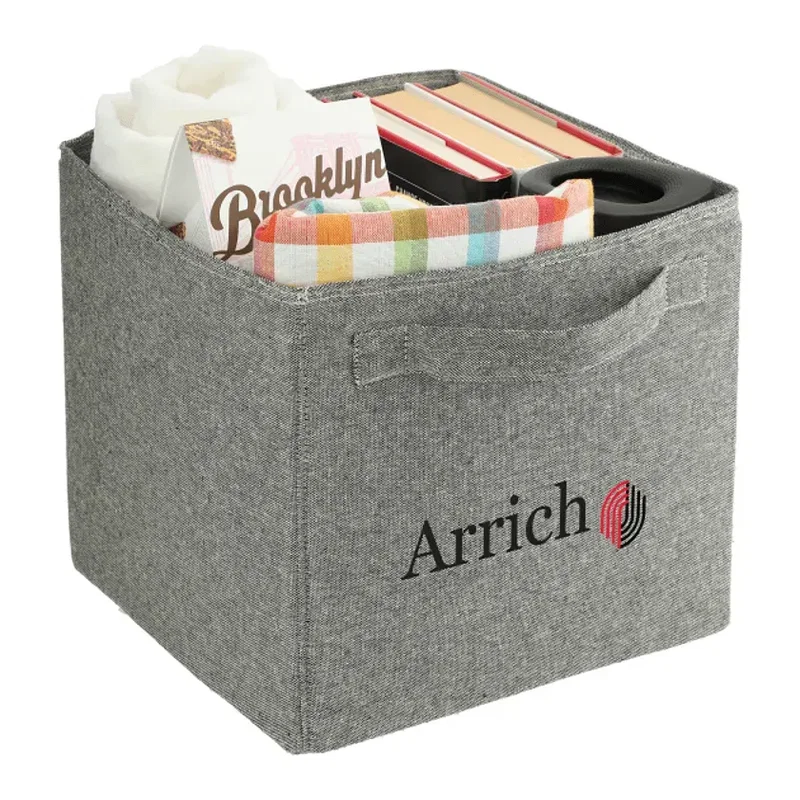 Custom EcoSmart® Recycled Cotton Storage Cube — view 11