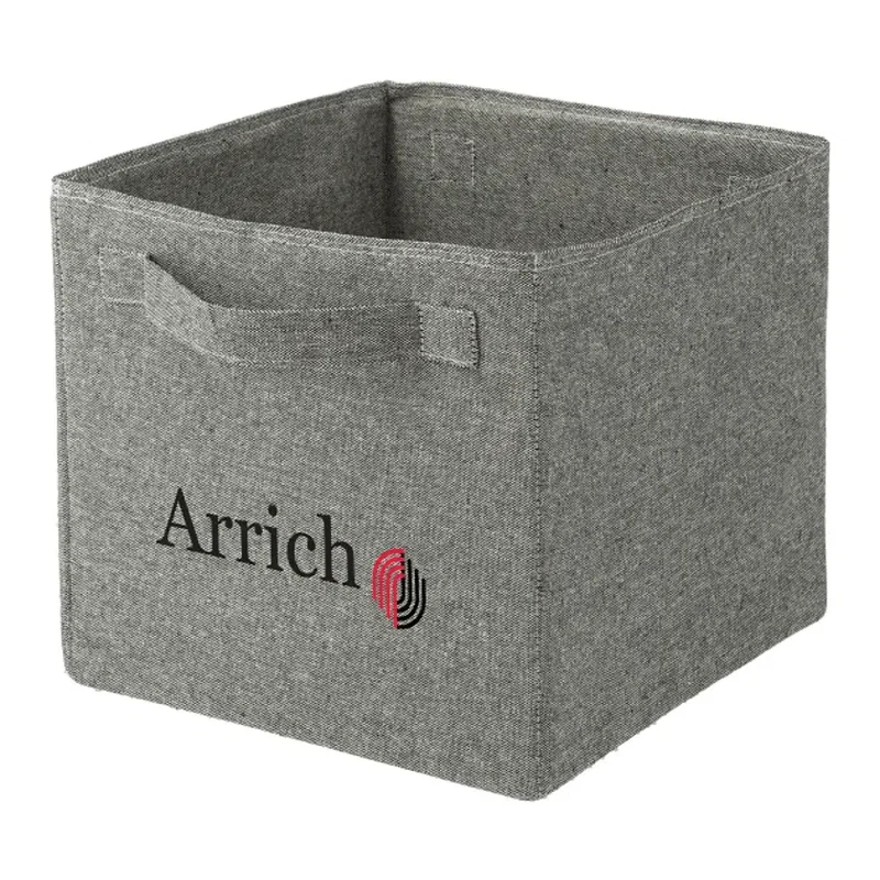 Custom EcoSmart® Recycled Cotton Storage Cube — view 8