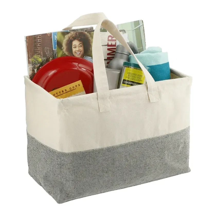 Custom EcoSmart® Recycled Cotton Utility Tote — view 4