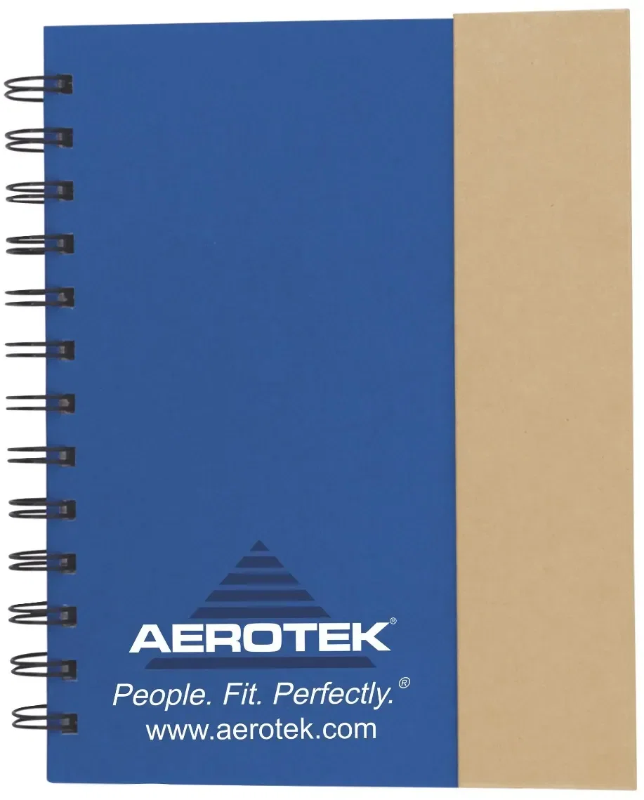 Recycled Journal with Sticky Notes and More (5"x7") — view 3