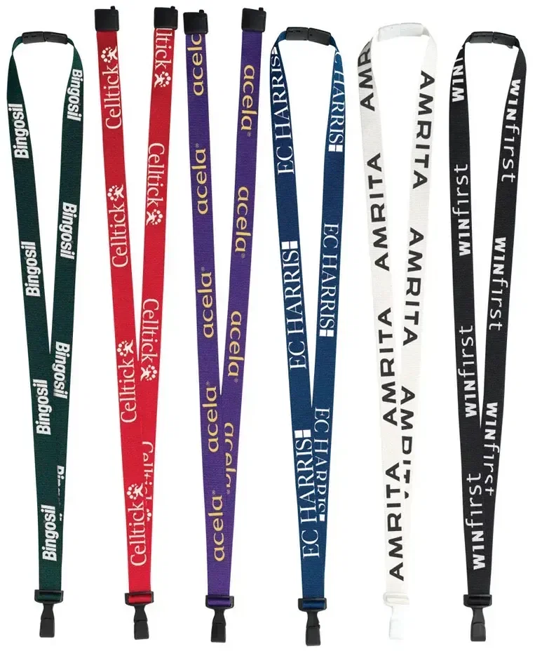 Recycled P.E.T Lanyard Assorted Attachments - 3/8″, 5/8"