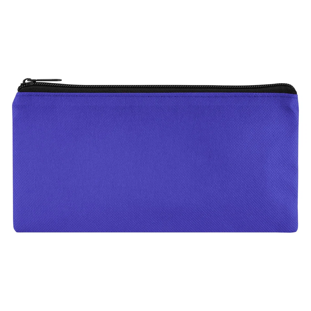 Studio lighting on the recycled pencil pouch against clean white