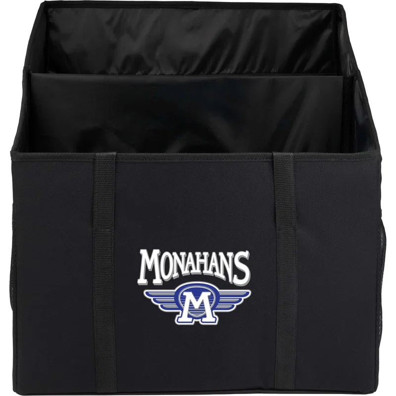 Recycled Trunk Organizer with Divider, Mesh Pockets & Carry Straps