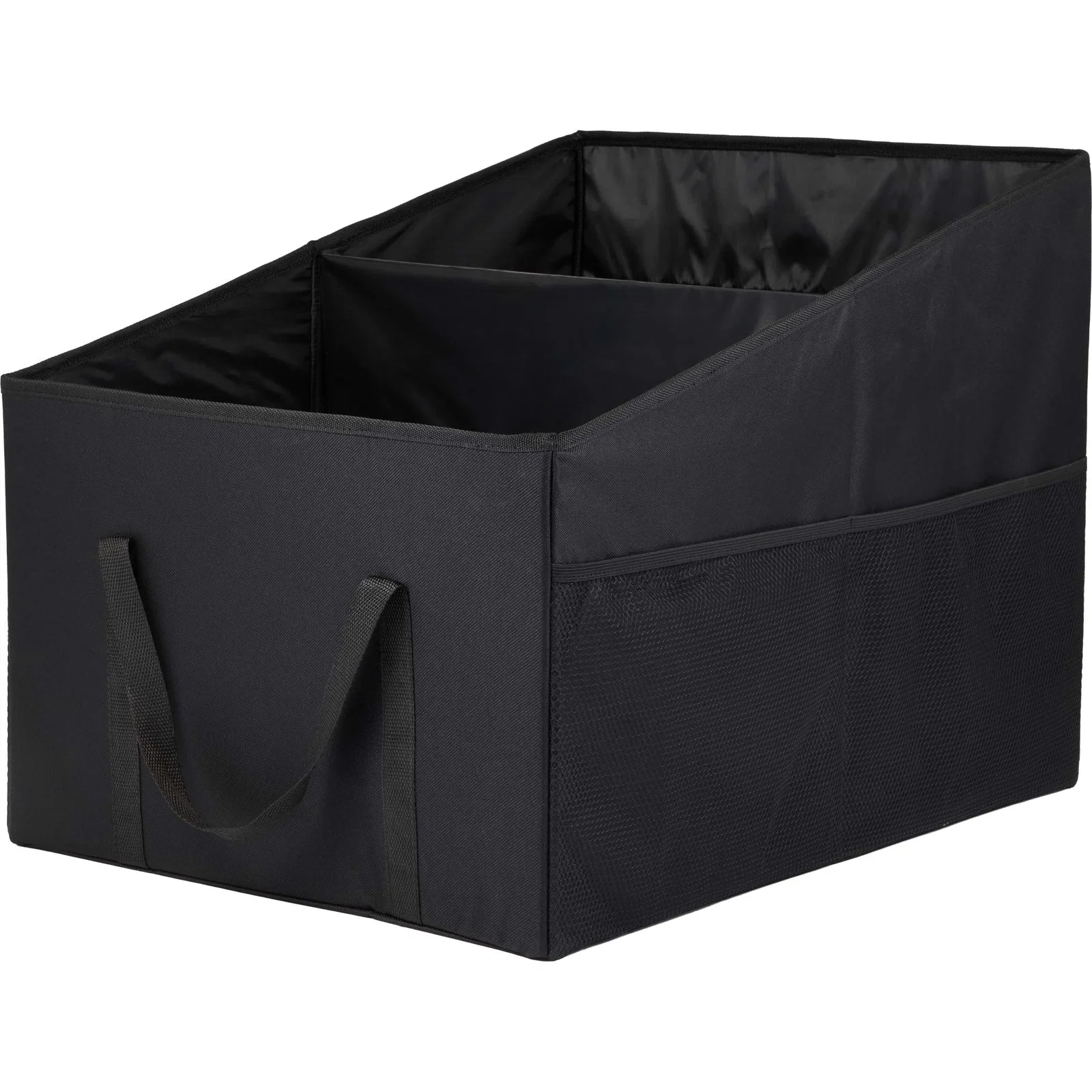 Recycled Trunk Organizer with Divider, Mesh Pockets & Carry Straps — view 4