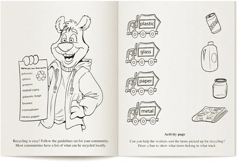 Recycling Coloring and Activity Book — view 3