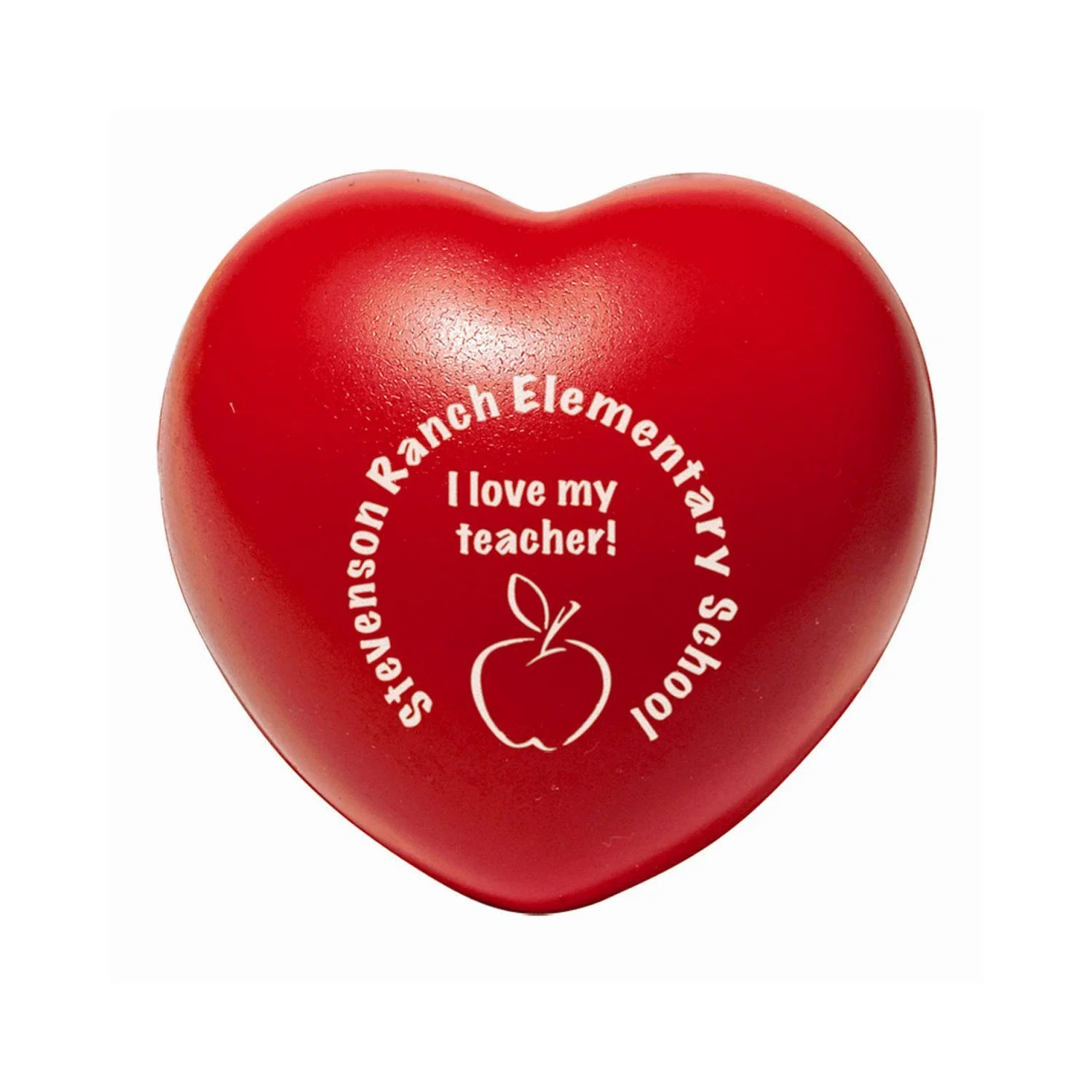 Personalized Red Heart Stressball — Red — view 2