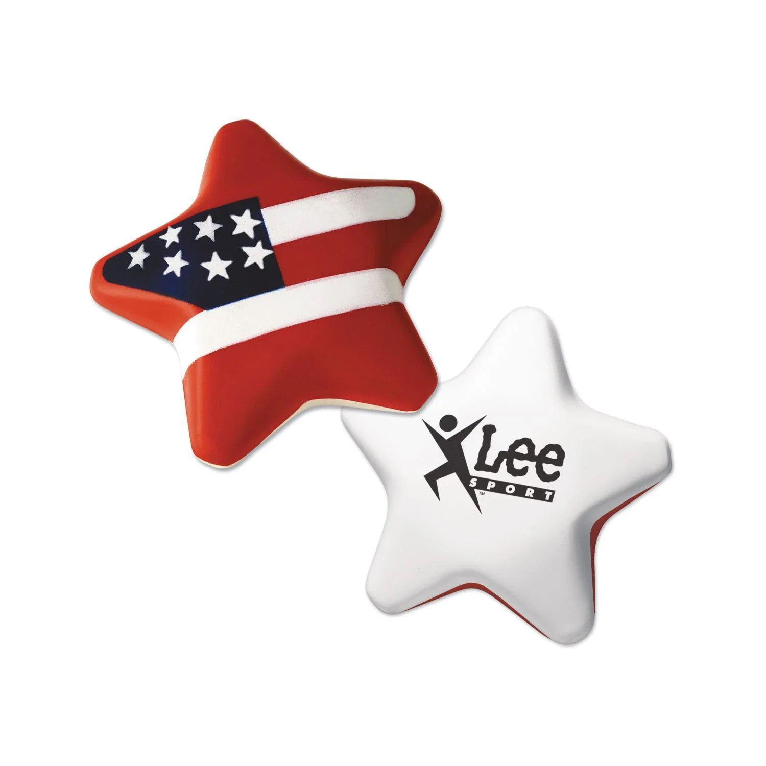Red White And Blue Patriotic Star Stress Shape — Red - White - Blue — view 2