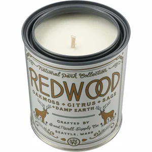 Redwood National Park 14 oz Soy Candle, Oakmoss and Citrus