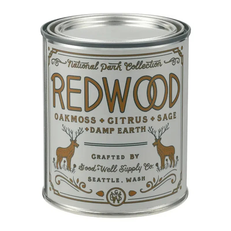 Custom Redwood National Park Inspired Candle - 14oz — view 3