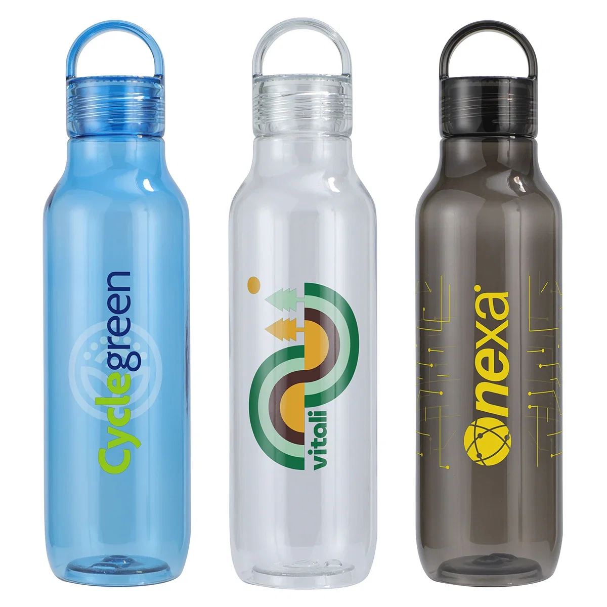 Reeves RPET Reusable Sports Bottle front view showing the second size option, promotional sports bottle