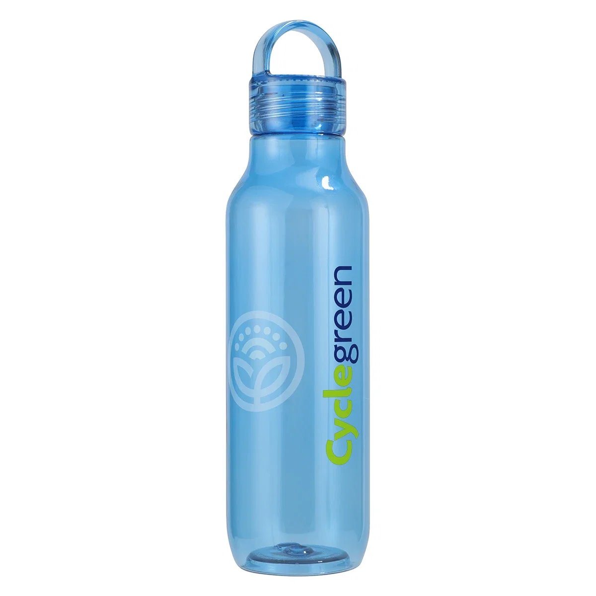 Close-up of the custom Reeves RPET Reusable Sports Bottle's twist-off cap