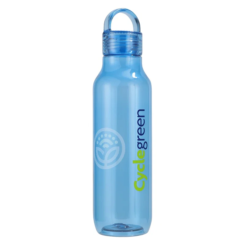Close-up of the custom Reeves RPET Reusable Sports Bottle's twist-off cap