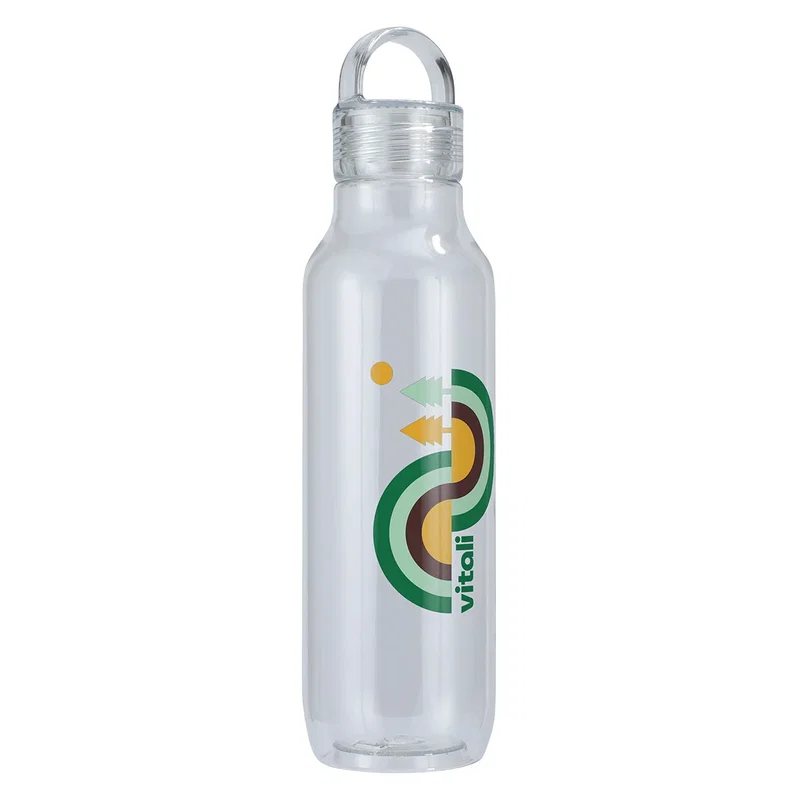 Side profile of the custom Reeves RPET Reusable Sports Bottle