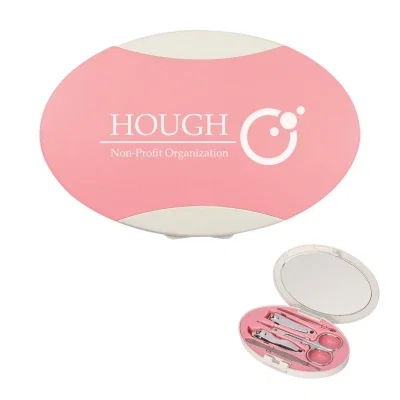 Pink version of the grooming kit with contrasting white edging