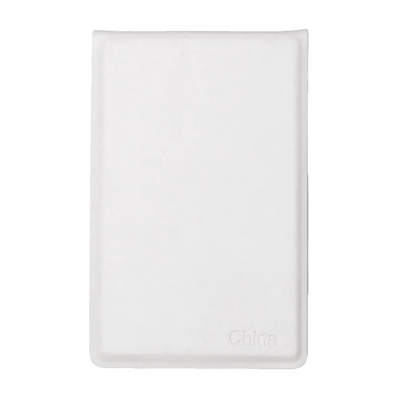 Reflections Mirror held in hand to show its compact, portable stainless steel size