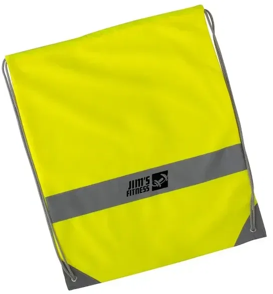 Logo Reflective Drawstring Tote — view 2
