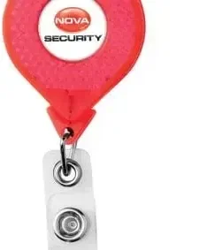 Reflective Retractable Badge Reel (40" Cord & 5 Colors Available) — view 2