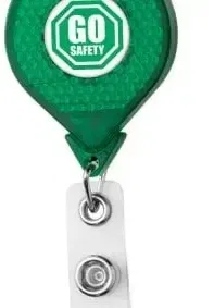 Reflective Retractable Badge Reel (40" Cord & 5 Colors Available) — view 4