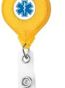 Reflective Retractable Badge Reel (40" Cord & 5 Colors Available) — view 6