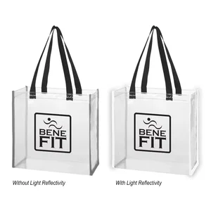 Reflective Shopper Clear Reflective Tote Bag