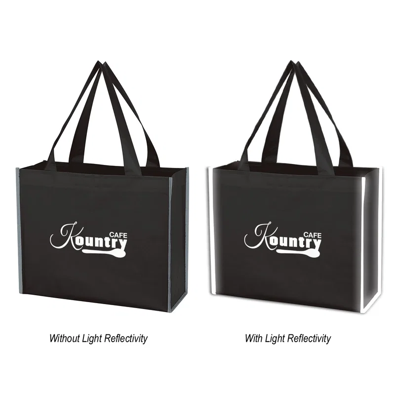 Reflective Shopper Laminated Reflective Non-Woven Shopper Bag