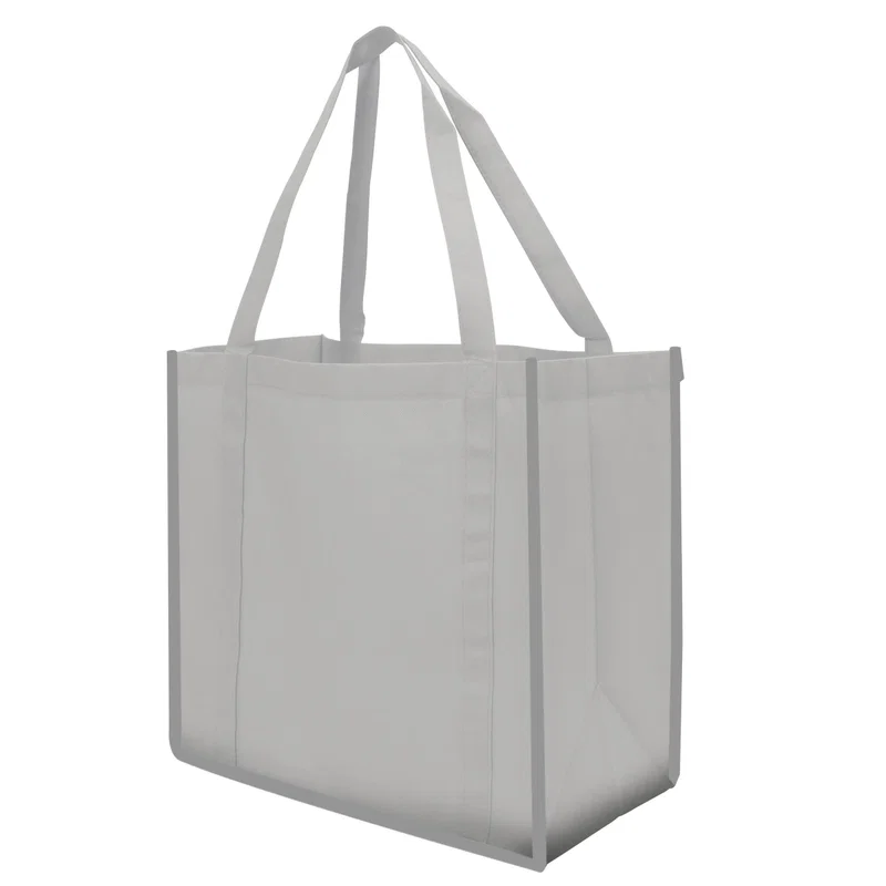 Reflective Shopper Reflective Large Non-Woven Grocery Tote Bag — view 5