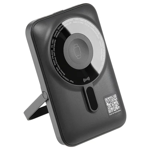 Custom branded Regal power bank snapping magnetically to a phone