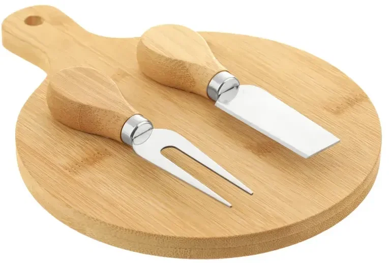 Custom Bamboo Cheese Board Knife Set — view 3