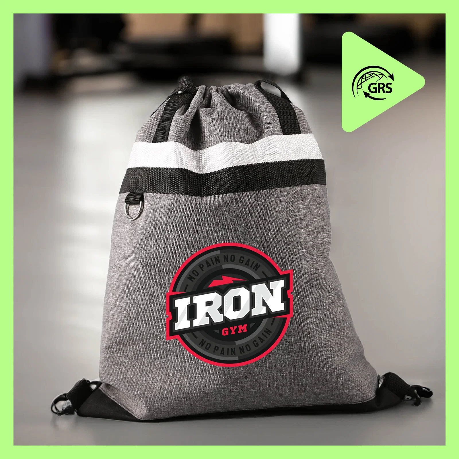 reGen RPET Polyester Drawstring Bag — view 3