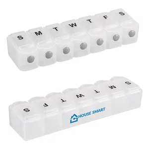 Remedy Weekly 7-Day Pillbox Organizer, Polypropylene Push-Button