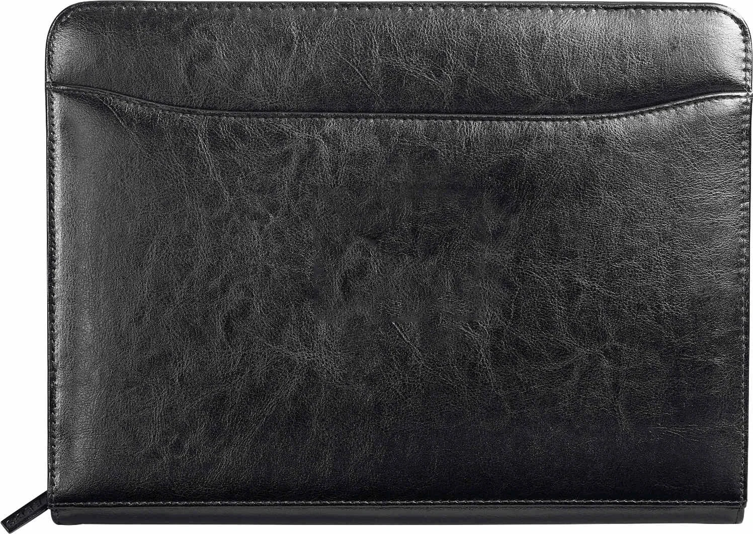 Renaissance Italian Style Leather Zippered Padfolio with FSC® Mix Paper — view 6