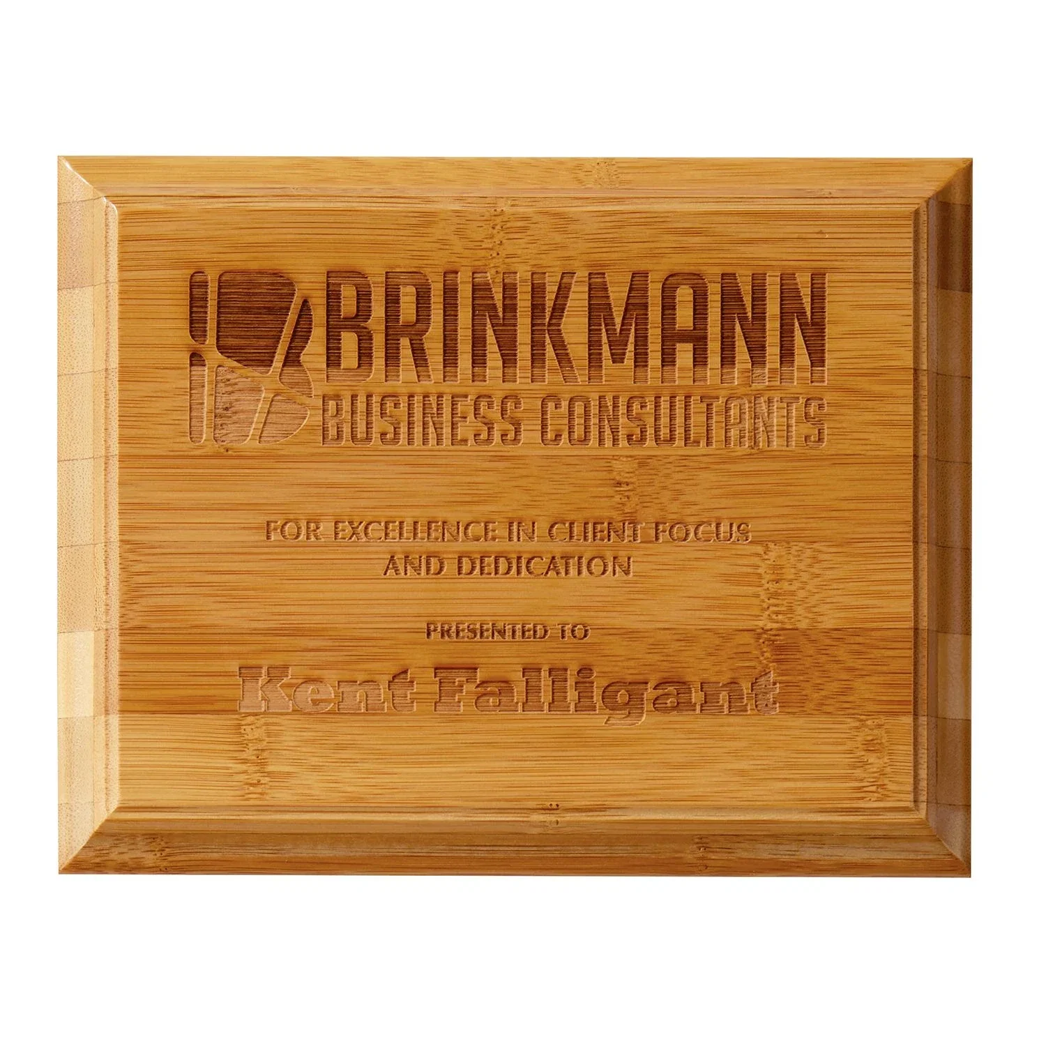 Promotional Renewal Large Plaque Award — Brown — view 2