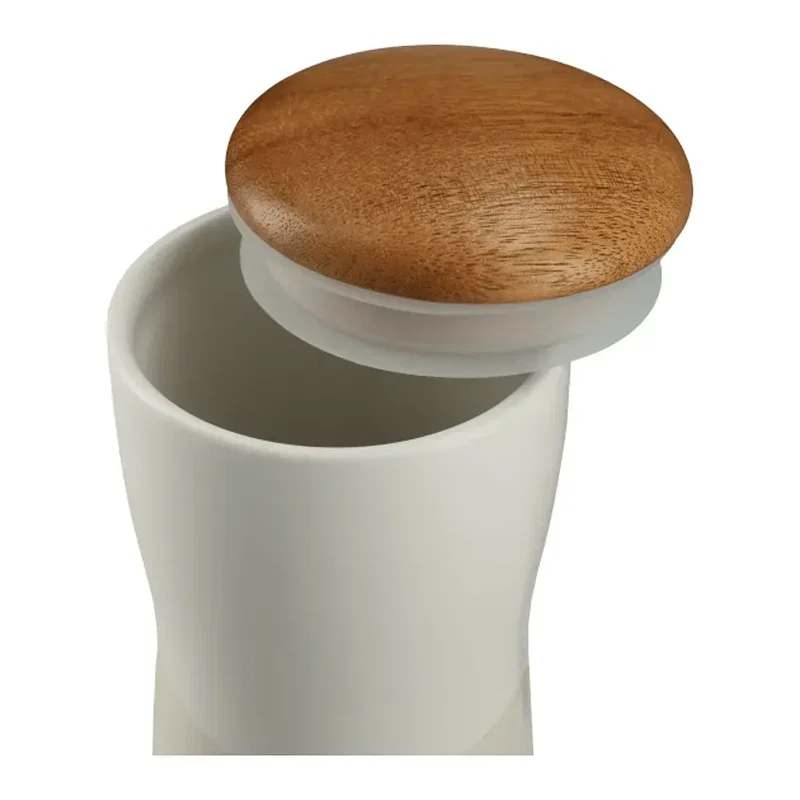 Reno Double Wall Ceramic Tumbler w/Wood Lid 10oz — view 5