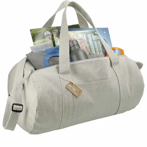 Repose 10 oz Recycled Cotton Barrel Duffel Bag